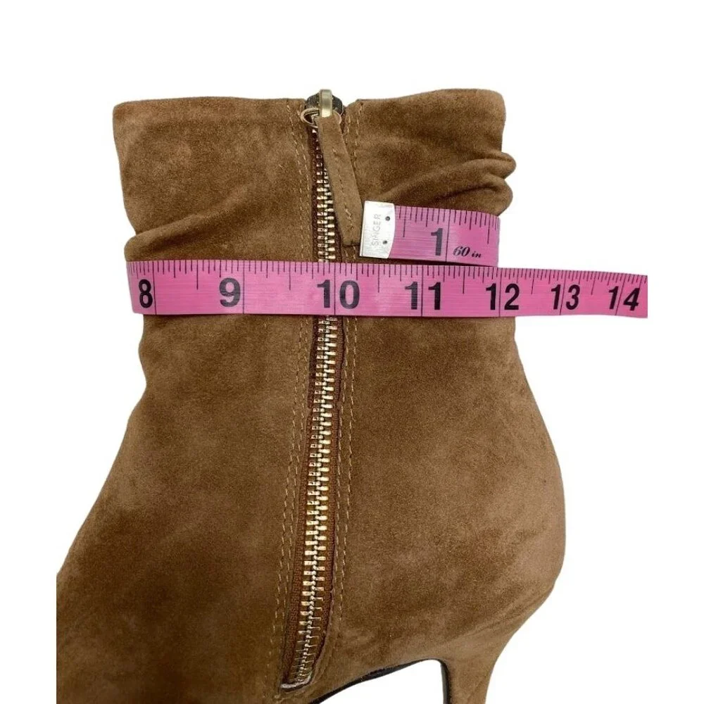 Bella Vita Slouchy Dress Booties Women's 7.5 Brown Suede Stiletto Cushioned NEW‎ - Picture 7 of 14